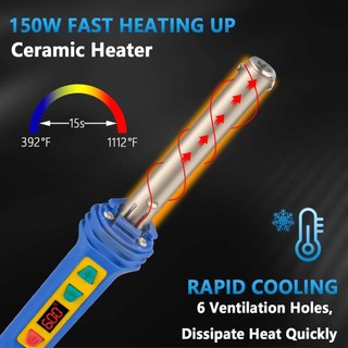 Bút hàn nhựa đa công suất 80-150W đủ sức hàn mọi loại nhựa, khắc phục vết nứt đồ gia dụng