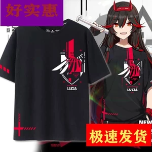 GRAY RAVEN PUNISHING Lucia Game Ngoại Vi Tay Ngắn Áo Mùa Hè Nam Cotton Rời Hợp Thời Trang Thương Hiệu