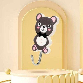 Móc Dán Tường Hình Gấu Dễ Thương Vỉ 3 Cái