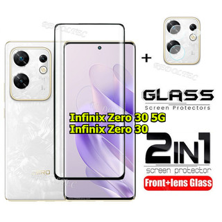 Infinix Zero 30 4G 5G trong 1 Bảo vệ màn hình + Bảo vệ ống kính Full Cover Infinix Zero30 Kính cường lực bảo vệ phim với Camera Bảo vệ Flim
