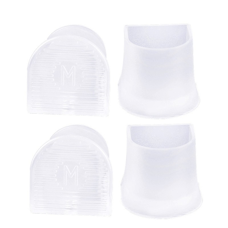 PCF * 2 Cặp Chống Trượt Tiếng Ồn Giảm Gót Chân Có Gót Bảo Vệ Phụ Kiện Giày Nữ