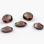 5A Màu Cà Phê Hình Bầu Dục Cắt Cubic Zirconia 15 / 30 Chiếc 3x5mm ~ 10x12mm Đá CZ Rời Cho Trang Sức DIY