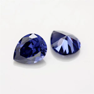 5A Tanzanite Màu Lê Cắt Cubic Zirconia 15 / 30 Chiếc 3x5mm ~ 10x12mm Đá CZ Rời Cho Trang Sức DIY