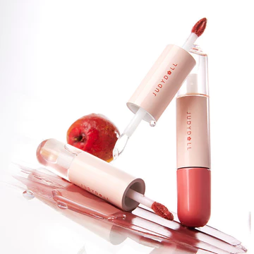 Son môi Sơn mài hai đầu dưỡng ẩm Matte Lip Gloss Son môi hai đầu dưỡng ẩm môi dầu Son bóng nước
