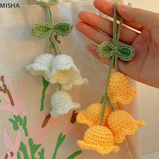 Misa Handmade Móc Hoa Lan Móc Khóa Dành Cho Nữ Cô Gái Lãng Mạn Hoa Mặt Dây Chuyền Túi Xách Trang Trí Phụ Kiện Xe Hơi Quà Tặng