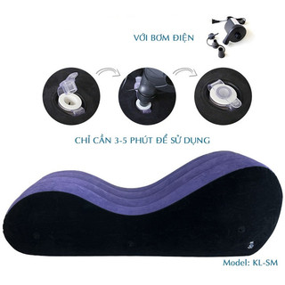 [Che tên] Ghế tình yêu bơm hơi cao cấp KL-SM kèm bơm điện, Ghế bơm hơi tình yêu chữ S Lazy Sofa cao cấp- YTẾ PHƯƠNG ĐÔNG