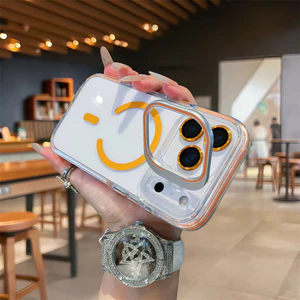 Giá đỡ ống kính máy ảnh Vỏ điện thoại từ tính trong suốt cho iPhone 17 Pro Max Air 12 13 14 15 16 pro max 15 16 plus Bảo vệ ống kính chống rơi Vỏ cứng bảo vệ điện thoại