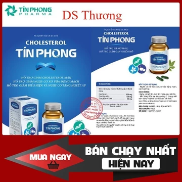 HSD 12. 2025 COMBO 02 HỘP Cholesterol Tín Phong Hỗ trợ giảm cholesterol máu, bền thành mạch hộp 30v
