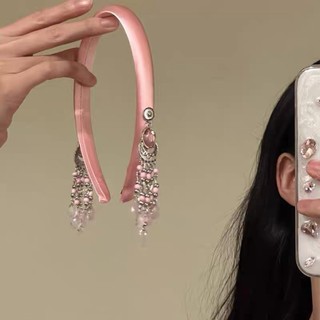 Kính hoa hồng ngọt ngào với băng đô phong cách Mông Cổ và chuông nhỏ, phụ kiện tóc thời trang