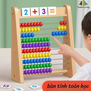Bảng Tính Toán Học Thông Minh Bằng Gỗ,bàn tính toán học ,Giáo Dục Sớm Cho Bé