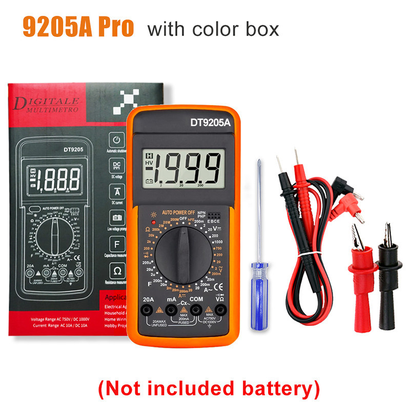 M6 Đồng hồ đo điện, đồng hồ vạn năng Best 9205M đo Volt, ampe, điện trở và linh kiện điện tử cơ bản