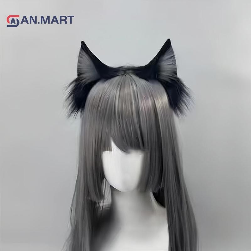 Bigdealssuper Hoạt Hình Sang Trọng Tai Dành Cho Nữ Cô Gái Cosplay Tóc Ngộ nghĩnh Dễ Thương Gothic Tóc Vòng Sáng Tạo Phụ Kiện Tóc Quà Tặng Siêu