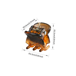 1.5cm Mờ Đen Mini Nhỏ Kẹp Nữ Nổ Tóc Nhỏ Trẻ Em Công Chúa Đầu Bện Tóc Mũ Đội Đầu 7JNJ