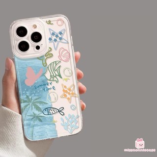 Ốp Lưng Cho Redmi 13C 14C A3 9 12 A1 13 10C 12C 10 9T 9 Note 14 13 10 12 11 Đại Dương Lãng Mạn Đầy Màu Sắc Tươi Cá Sao Dừa Cây Vòng Tay