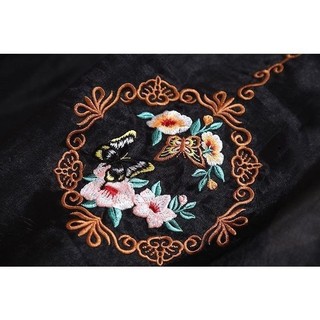 Mẫu mới nửa đầm chữ A phong cách Trung Hoa retro, thêu thủ công cầu kỳ, phù hợp mặc mùa hè
