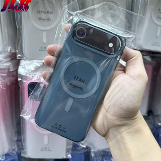 [JLK] Ốp từ tính trong suốt siêu mỏng cho iPhone 17Air 17 ProMax 16 15 14 Plus 13 12 Pro Max 16E Vỏ PC cứng trong suốt