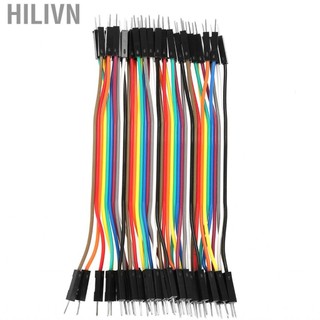 hilivn Bộ dây nhảy 10 cm đầy màu sắc 40pin M đến F cho Breadboard