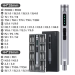 Tuốc nơ vít không dây HOMECHEN, Bộ tuốc nơ vít điện 50 trong 1 với 48 mũi từ tính, Bộ dụng cụ điện sạc nhanh âm thanh yên tĩnh Type-C bền bỉ — ảnh 7