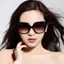 Kính râm tròn CQCJ, tròng chống tia UV, gọng oval cỡ lớn, kiểu cổ điển, tròng chuyển màu nhẹ, thích hợp du lịch ngoài trời
