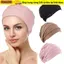 ESSENCEH Nữ Ung Thư Hồi Giáo Mũ Khăn Vải Co Giãn Đầu Mũ Ruffle Hat