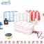 Túi Đựng Mỹ Phẩm EBINLANDS, Túi Vải Di Động Sọc, Thời Trang Chống Thấm Nước Dung Tích Lớn Tua Rua Trang Điểm Tổ Chức Du Lịch