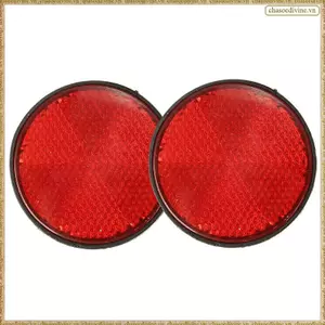 2 Chiếc Phản Quang Tròn Màu Đỏ Đa Năng Cho Xe Máy ATV 5.6 * 0.8cm