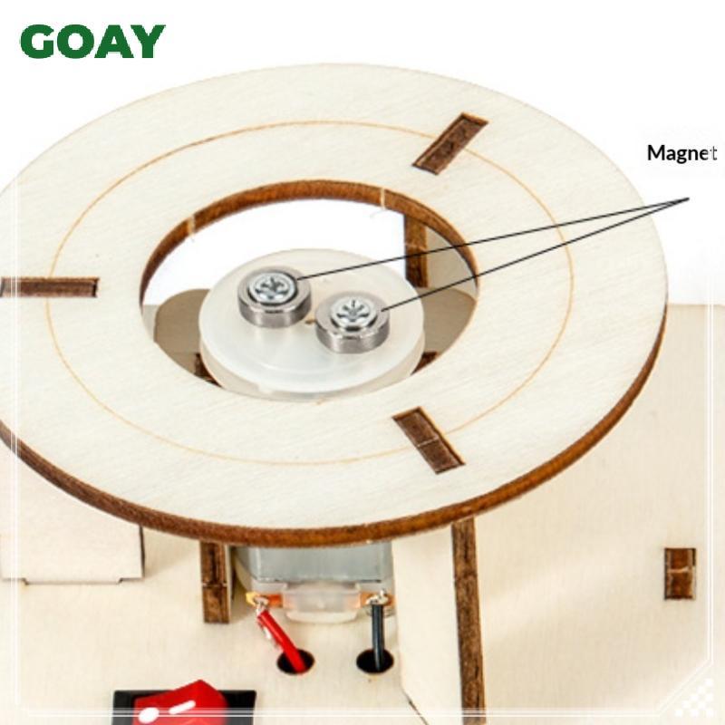 GOAY 1 Bộ Đồ Chơi Khoa Học Điện DIY Nước Lốc Xoáy Máy Làm Câu Đố Bằng Gỗ Mới Lạ Khoa Học Thí Nghiệm Dự Án Quà Tặng Cho Trẻ Em VN