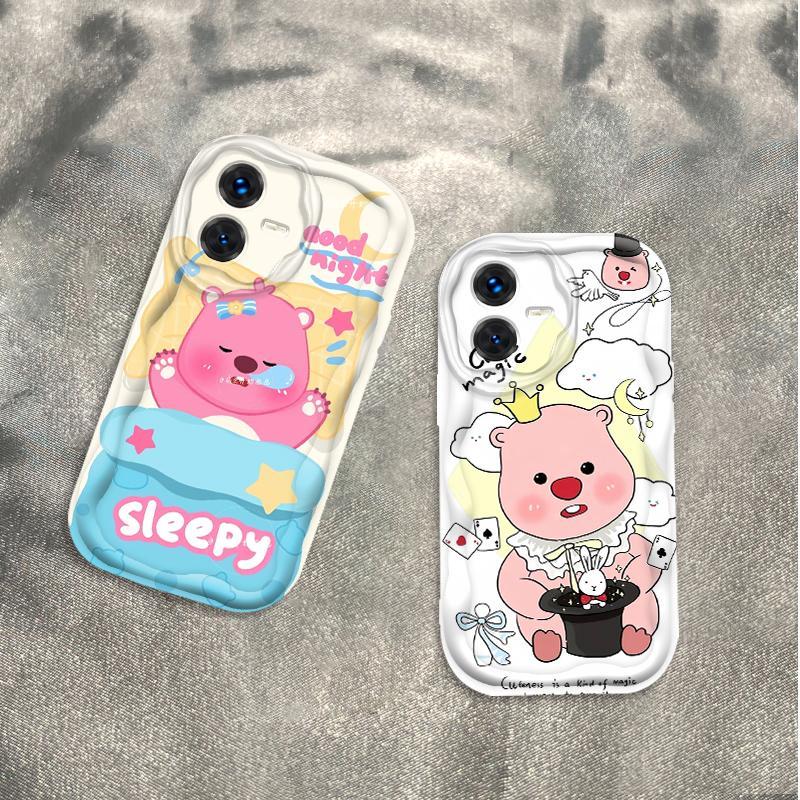 Vỏ Silicon Hoạt Hình Cho VIVO Y22 Y22S 4G 3D Vỏ Điện Thoại Mềm TPU Loopy Ốp Lưng Chống Sốc