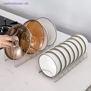 Đĩa Inox Thoát Nước Ra Bếp Nắp Nồi Đĩa Bảo Quản Ras Kệ Đa Năng Bát Sấy Giá Đỡ Nhà Bếp Sắp Xếp MỚI