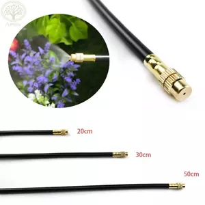 Đầu phun sương AMBU 5 / 10 chiếc, 20 / 30 / 50cm 360° Máy phun sương uốn cong tự do, Tưới nước tự động 8mm có thể điều chỉnh bằng đồng thau