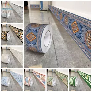 Đế ốp chân tường GILL 5 mét dán tự dính, viền tường dày mềm chống va chạm, trang trí phòng ngủ