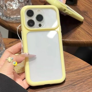 Kẹo Màu Khung Trong Suốt Acrylic Ốp Lưng Điện Thoại iPhone 17Promax 17Pro 13 14 15 16 Pro Max Chống Sốc Nam Nữ Vỏ Di Động