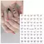CANAMEK Dòng Tối Giản Nơ Móng Tay Nghệ Thuật Stiers Decal Siêu Mỏng Tự Dính Móng Tay Stiers Cho Móng Tay Nghệ Thuật Trang Trí Đề Can Móng Tay Cho Nữ CSF