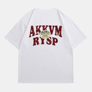 COD (Giao hàng trong 24 giờ) Áo Thun Nam Streetwear In Chữ English Form Rộng #5384