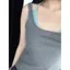 Phong cách Hàn Quốc Màu sắc tương phản Dây đeo hai mảnh Áo Vest dây mùa hè Hot Girl Slim-fit Áo ngắn