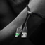Cáp USB C gia cố BTM 5A Lõi đồng sạc nhanh và thiết kế phát sáng LED