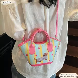 Túi đeo chéo CPINCP, Túi đeo vai hoạt hình dung tích lớn, Túi Tote đa chức năng thông thường dễ thương thời trang dành cho nữ