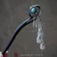 WHX [Fengfan] Kẹp tóc phong cách Trung Quốc Kẹp tóc cuộn phong cách Trung Quốc Kẹp tóc cổ Sườn xám Hanfu Phụ kiện kẹp tóc Kẹp tóc gỗ đàn hương màu đỏ Kẹp tóc chuông bạc