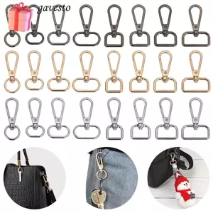 GAVESTO 5 Túi Dây Đeo Khóa Kim Loại DIY Móc Khóa Túi Một Phần Phụ Kiện Cổ Áo Carabiner Snap