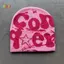 < Honeyba > Mũ dệt kim Acrylic len Y2K cổ điển dành cho nữ Beanie Mùa đông ấm áp Beanies Bông tai Kẹp Hip Hop Casual Skullies Mũ ngoài trời Đẹp