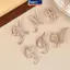 MAKY Nữ Sang Trọng Chữ Thổ Cẩm Chân Trong Hoa Hồng Màu Vàng Kim Cương Giả Pha Lê Tiếng Anh Bảng Chữ Cái Chân Dễ Thương Trang Sức Phụ Kiện Quà Tặng VN