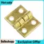 Belleshopp ViaGasaFamido 20 Mini Đồng Mông Bản Lề Cho Hộp Đựng Trang Sức Tủ Dự Án Chế Biến Gỗ Vàng Nhỏ Bằng Ốc Vít