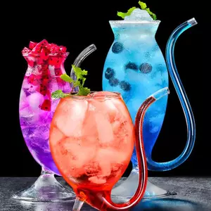 COD BÁN HOT Rượu Whisky Thủy Tinh Chịu Nhiệt Nước Uống Ống Hút Cốc MỚI