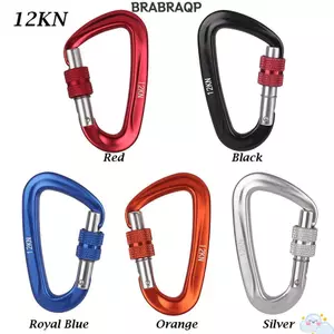 BRABRAA Professional Carabiner Nhôm Chất Lượng Cao Hình Chữ D An Ninh Master Lock