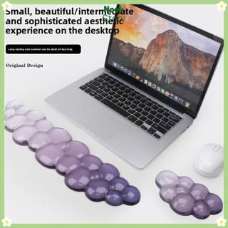 Bàn phím NOOKSTORY Phần còn lại cổ tay, Hỗ trợ cổ tay silicon hình đám mây Gradient, Giảm đau di động Tấm lót cổ tay tiện dụng trong suốt