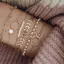 Vòng tay Tocona Bohemian Gold sel dành cho nữ Trang sức Boho Hạt hình học mới