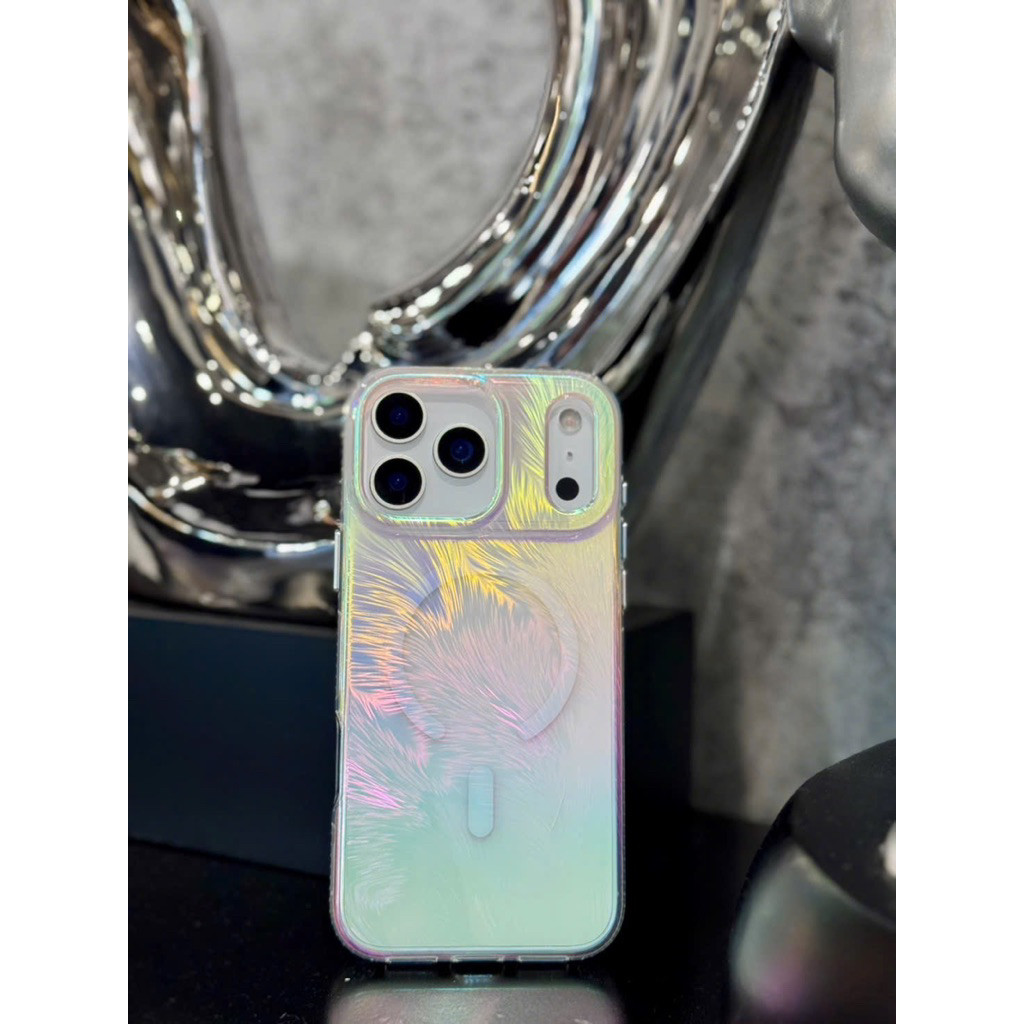[Chính Hãng] Ốp Lưng WIWU Feather Ánh Xà Cừ Cầu Vồng Từ Tính MagSafe iPhone 17 Pro Max / 17 Pro / Air