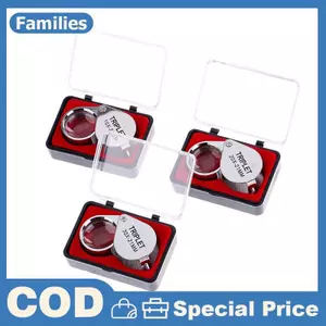 Triplet Jewelers Eye Loupe Kính lúp Kính lúp Trang sức kim cương có hộp
