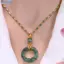 Bluelover Mới Vintage Tre Nelace, Mặt dây chuyền ngọc giả sang trọng và độc đáo nhẹ nhàng, Phương pháp cổ xưa Totem Nelace, Dây chuyền cổ hoa mới