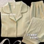Đồ Ngủ Nữ Quần Dài Tay Xuân Thu Ngọt Ngào Cổ Áo Cardigan Ngọt Ngào Bộ Đồ Mặc Nhà Hai Chiếc Cho Nữ